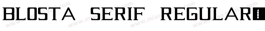 Blosta Serif Regular字体转换